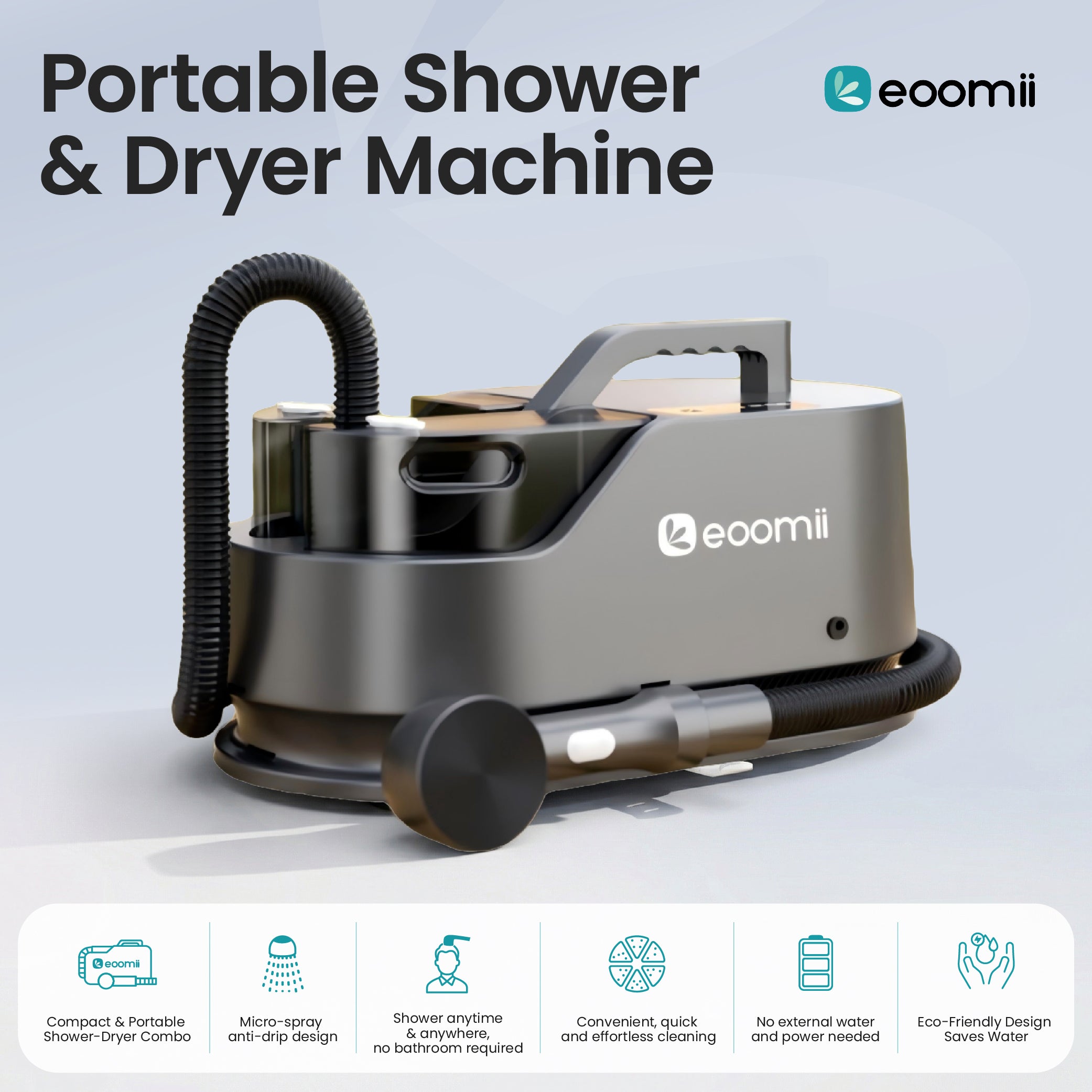 Portable Shower & Dryer Machine for Camping/ Road Trip/RV travel