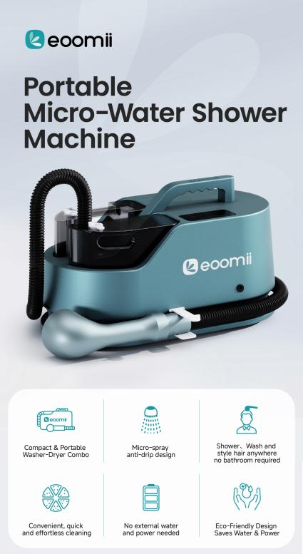 Portable Shower & Dryer Machine (for Humans)-Starry Gray