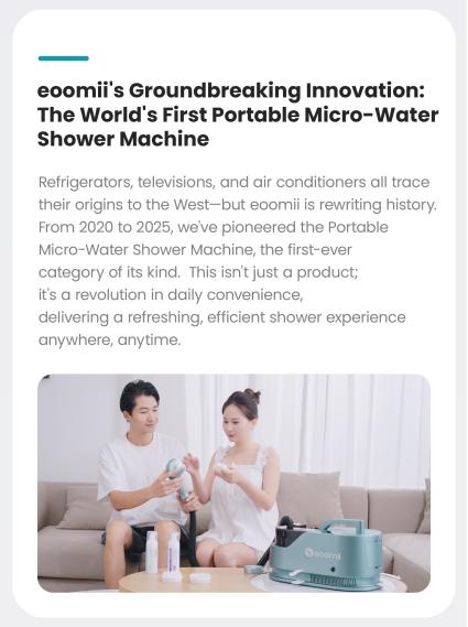 Portable Micro-Water Shower (for Humans) Crescent White