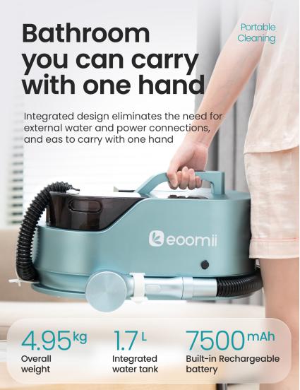 Portable Shower & Dryer Machine (for Humans) Feather Blue